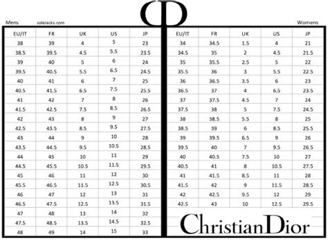 dior sizes shoes|christian Dior shoe size chart.